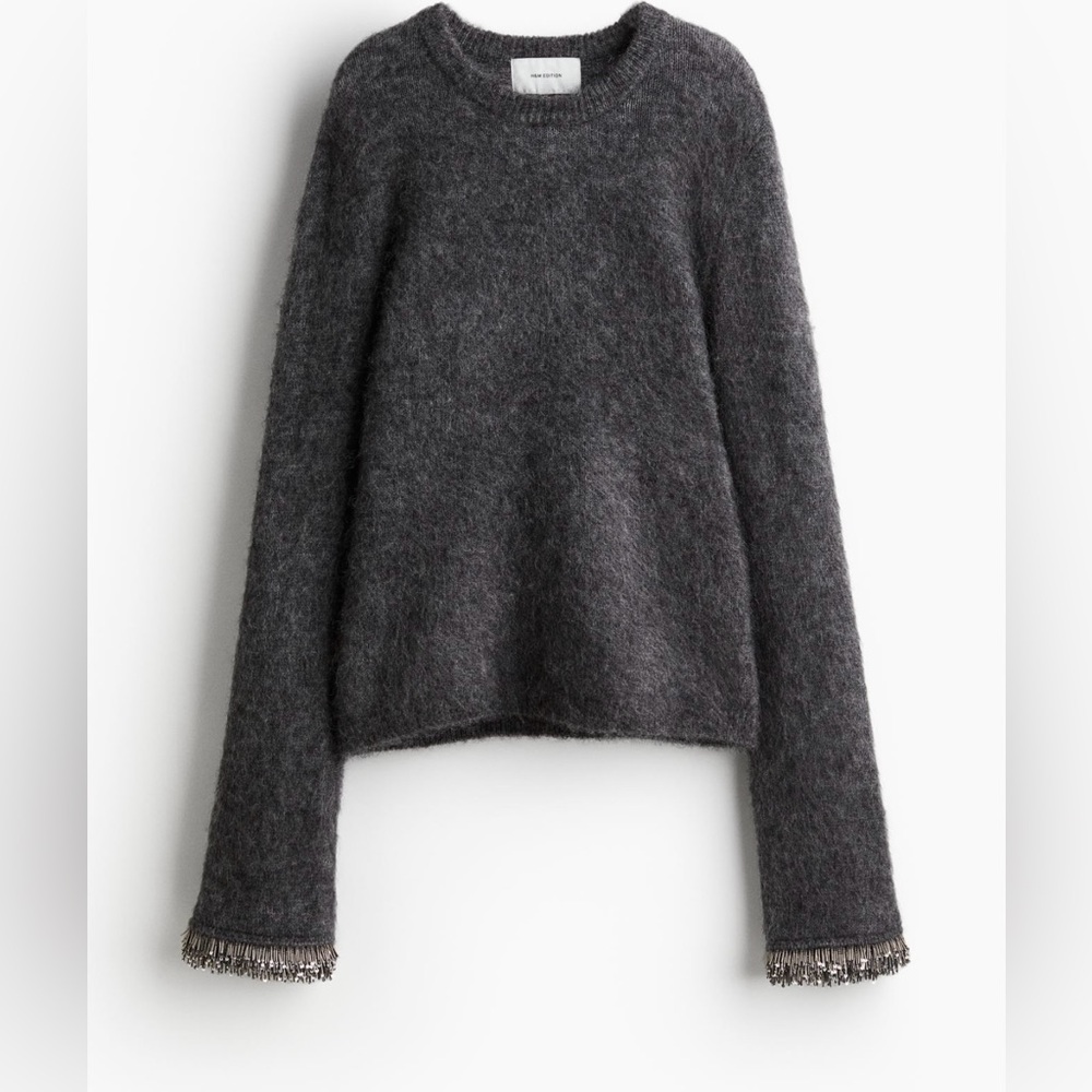H&M A/W 2024 edition bead detail sweater. Size XS